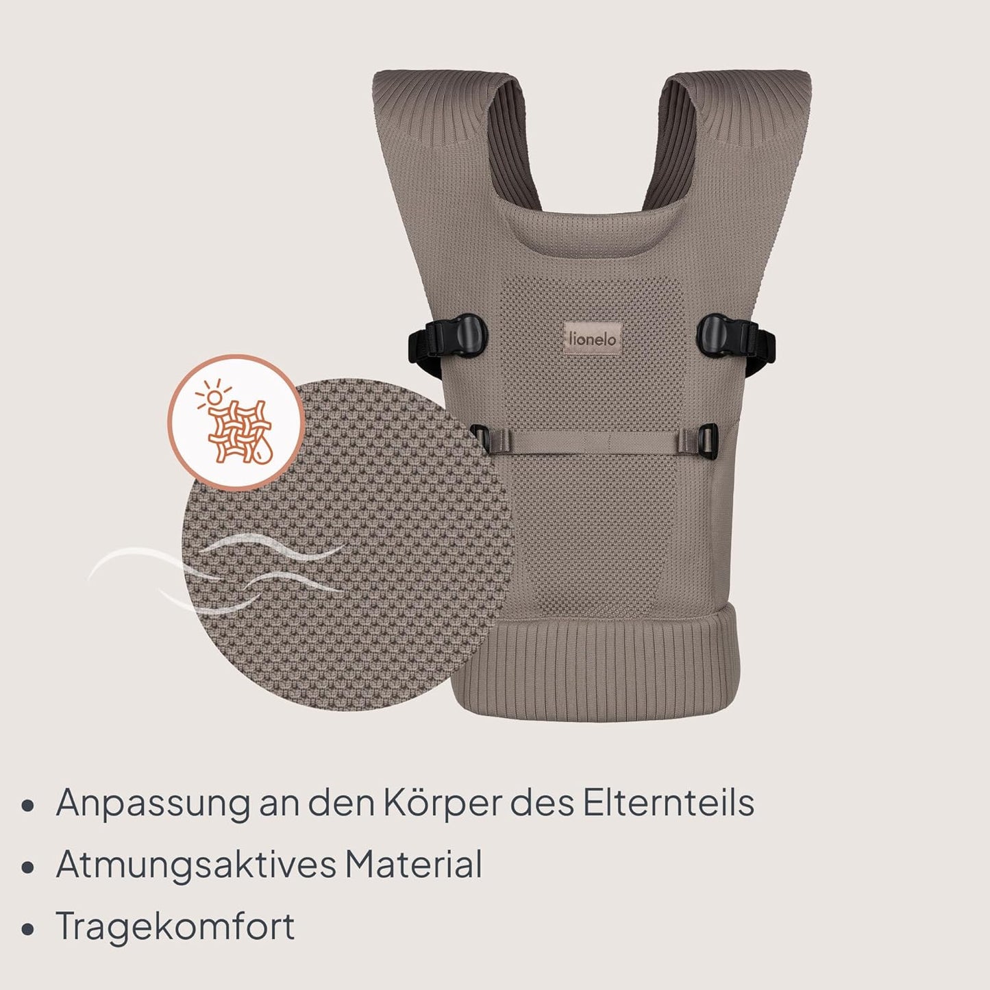 Ergonomische Babytrage Mabel mit Kreuztragesystem