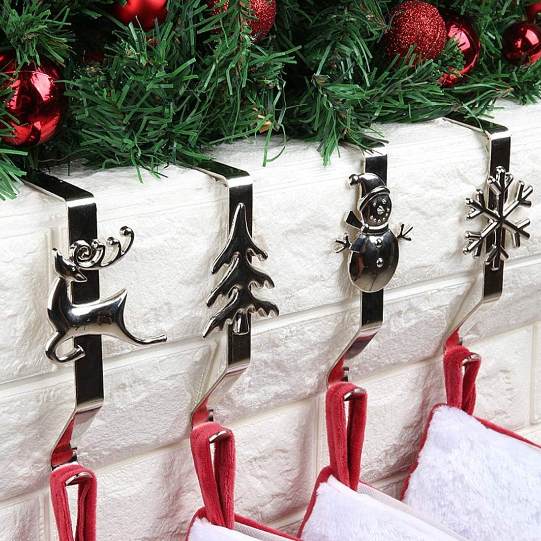 Weihnachtsstrumpfhalter (4 Stück)