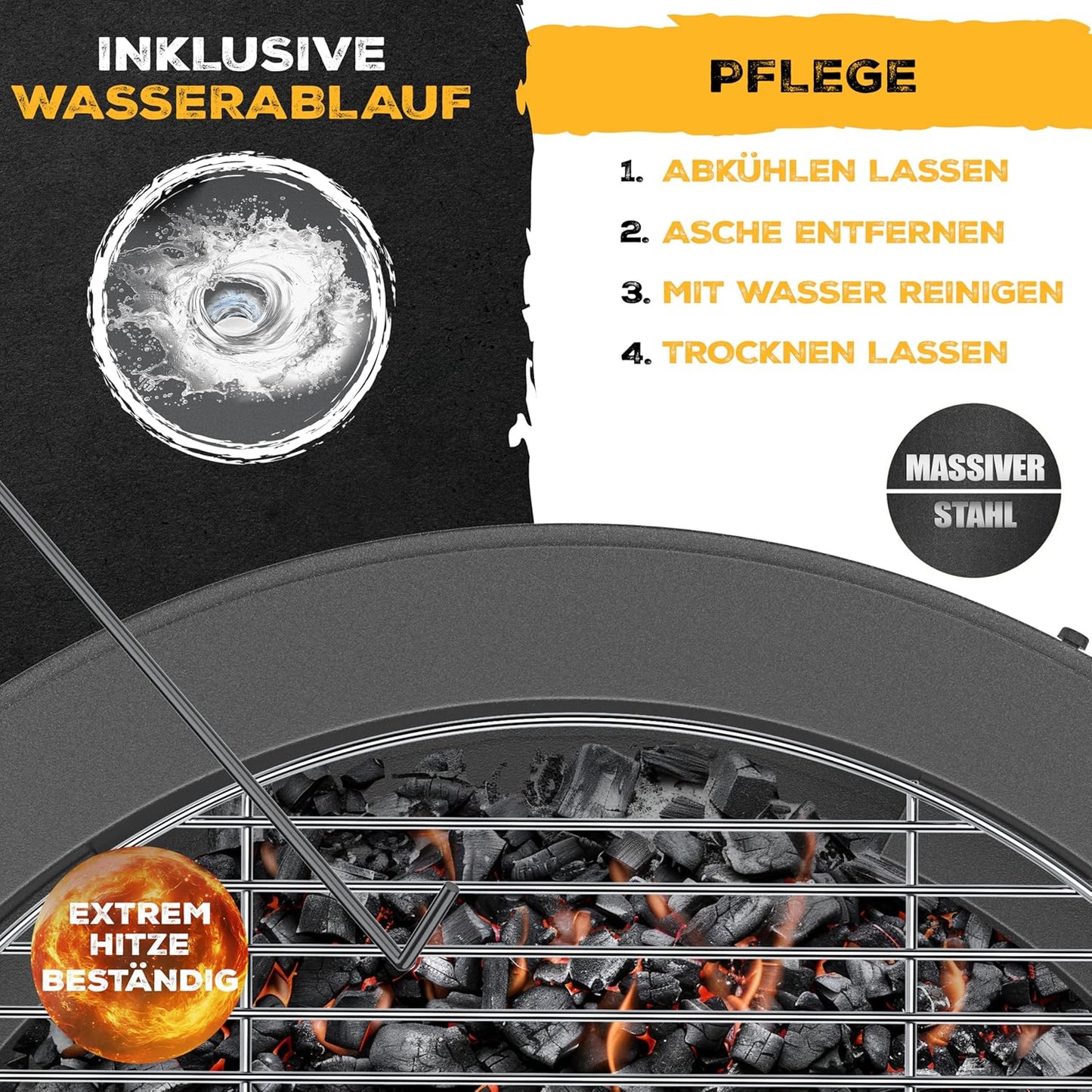 Feuerschale mit Grillrost