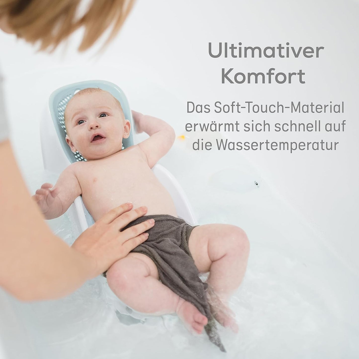 Badesitz für Babybadewanne, Light Aqua Single