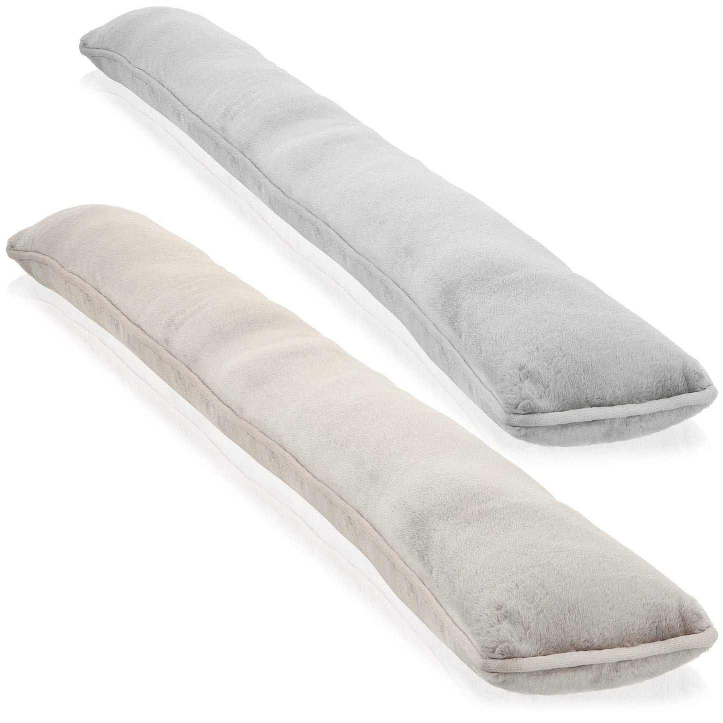 Zugluftstopper für Türen und Fenster, 2 Stück, 02 Stück - Taupe/Grau