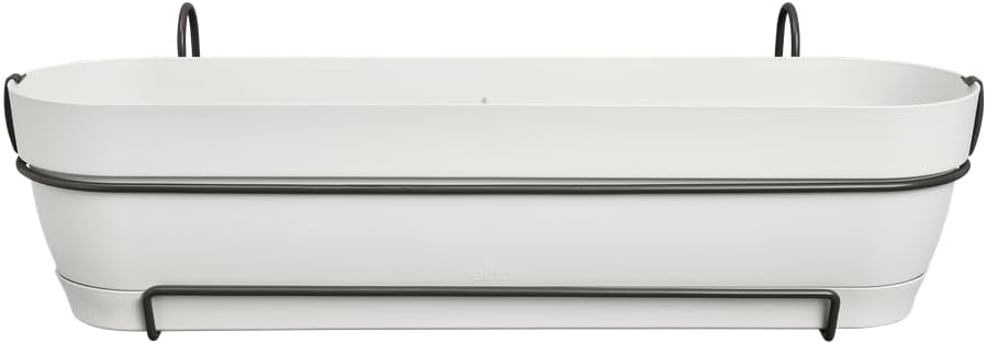 Vibia Campana Allin1 Balkonkasten mit Wasserreservoir, Seidenweiss 70 cm
