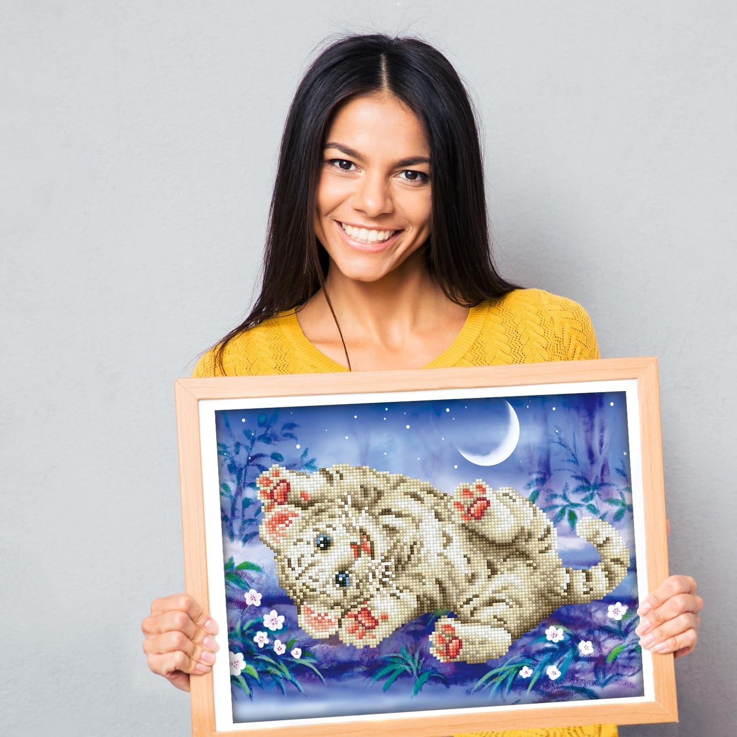 Diamond-Painting Baby Tiger