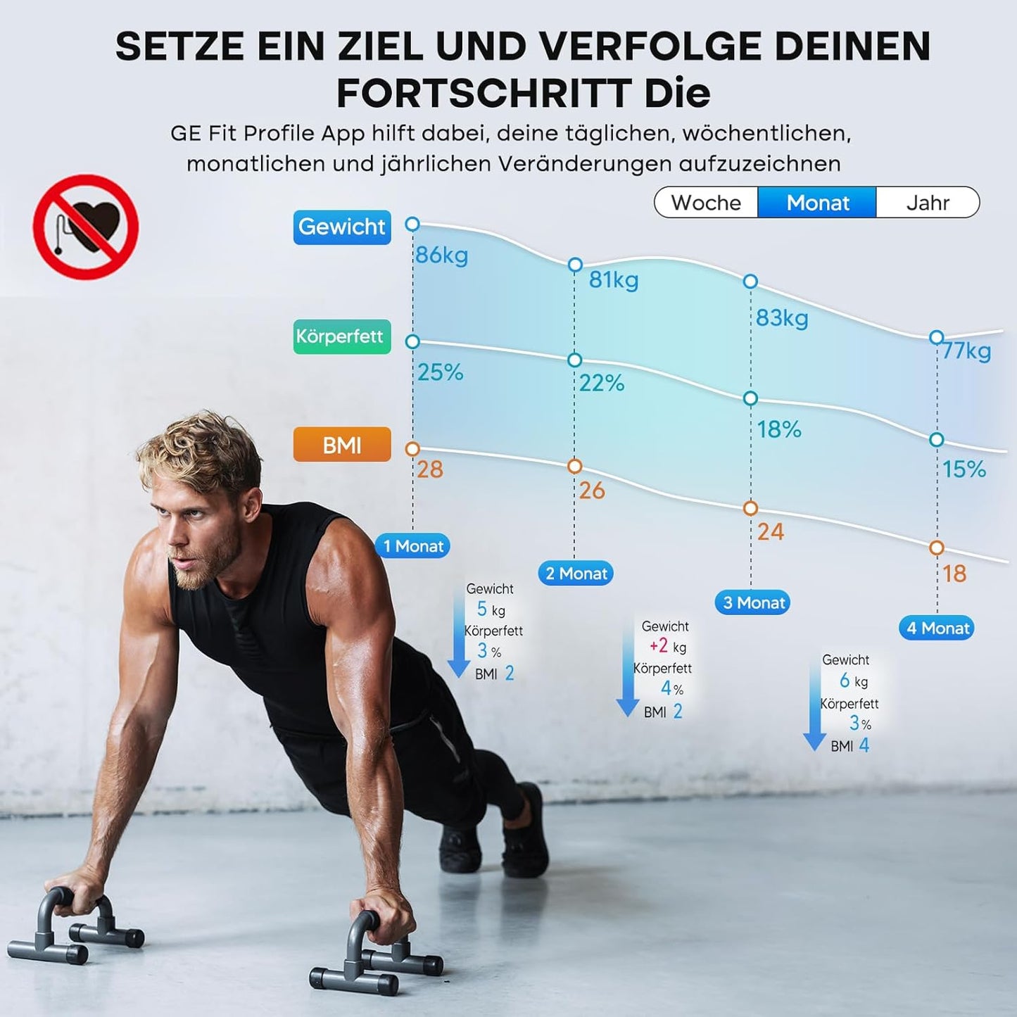 Körperanalysewaage mit App-Unterstützung