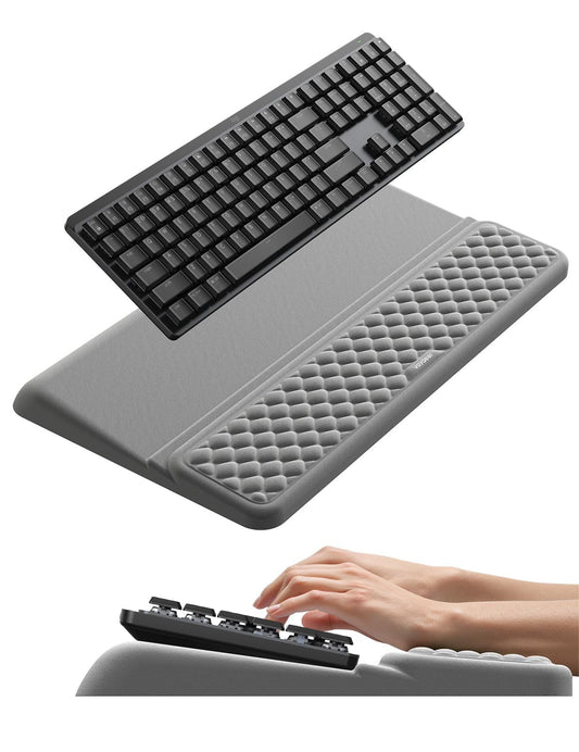 Ergonomische Tastatur-Handauflage, Grau L