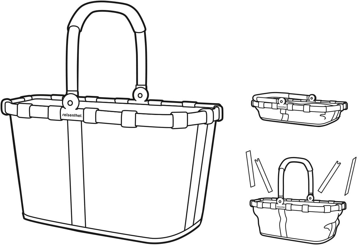 Carrybag XS - Einkaufskorb mit Innentasche, Schwarz