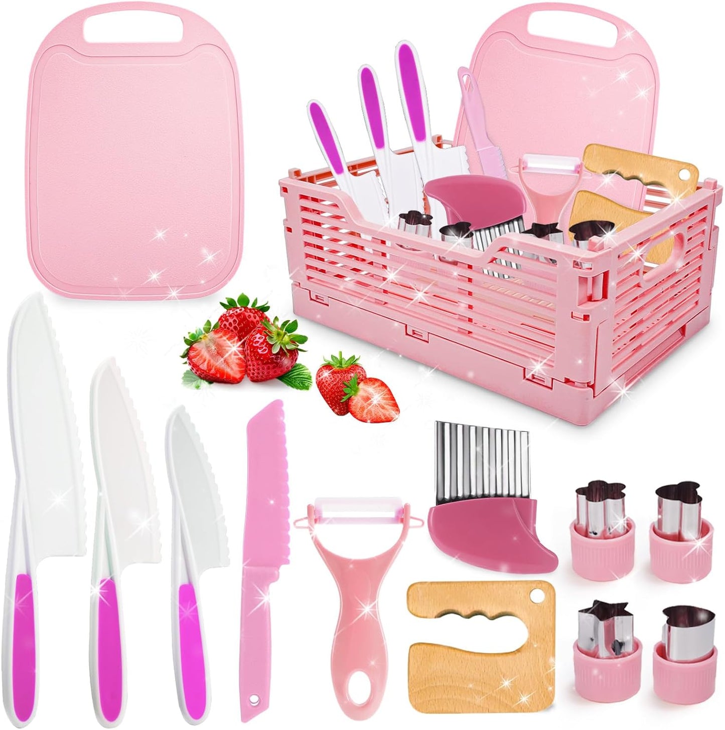 Kinderküchen-Set, Rosa