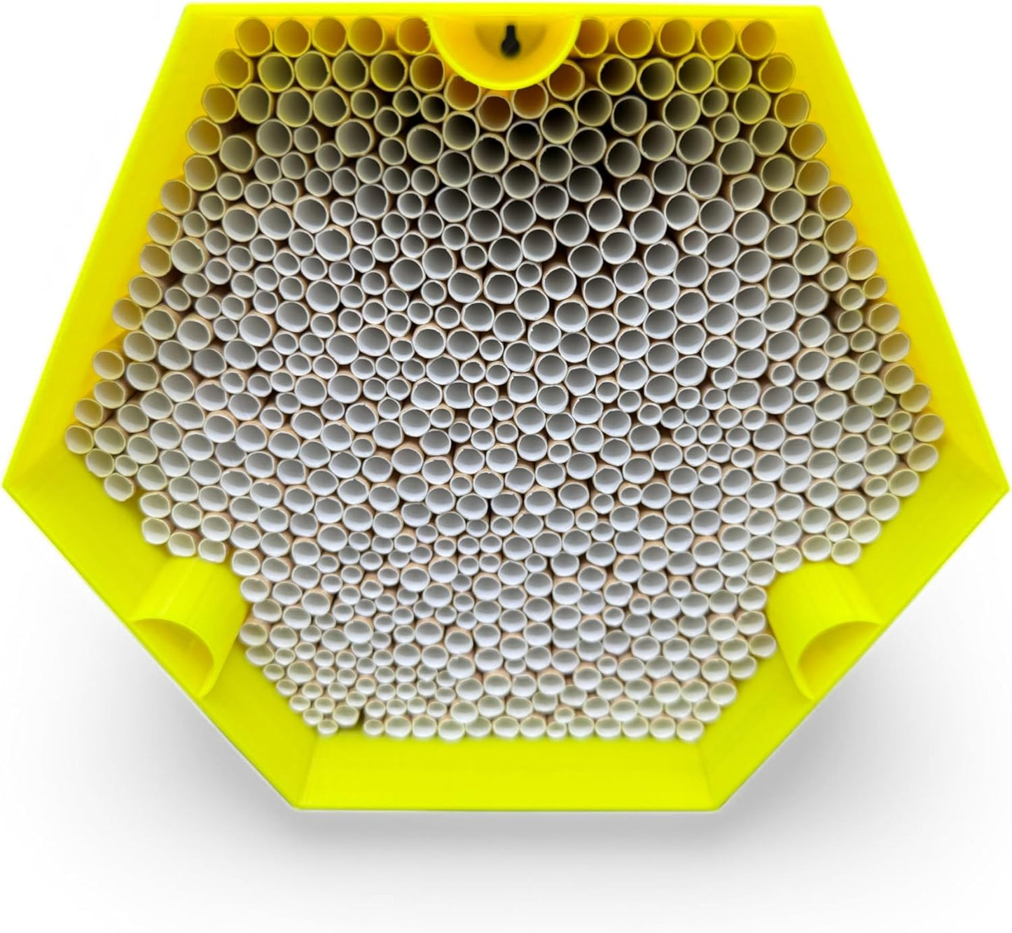 Insektenhotel mit 600 Nisthülsen für Wildbienen, Gelb Nur Bienenhotel