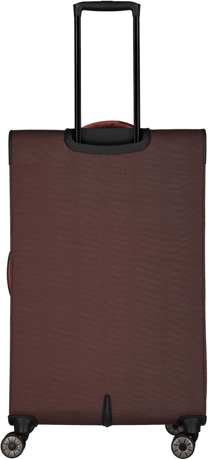 VIIA 4-Rollen Kofferset 4tlg., Trolley Set (L/M/S) + Reisetasche Frühlingsrose (Rot)