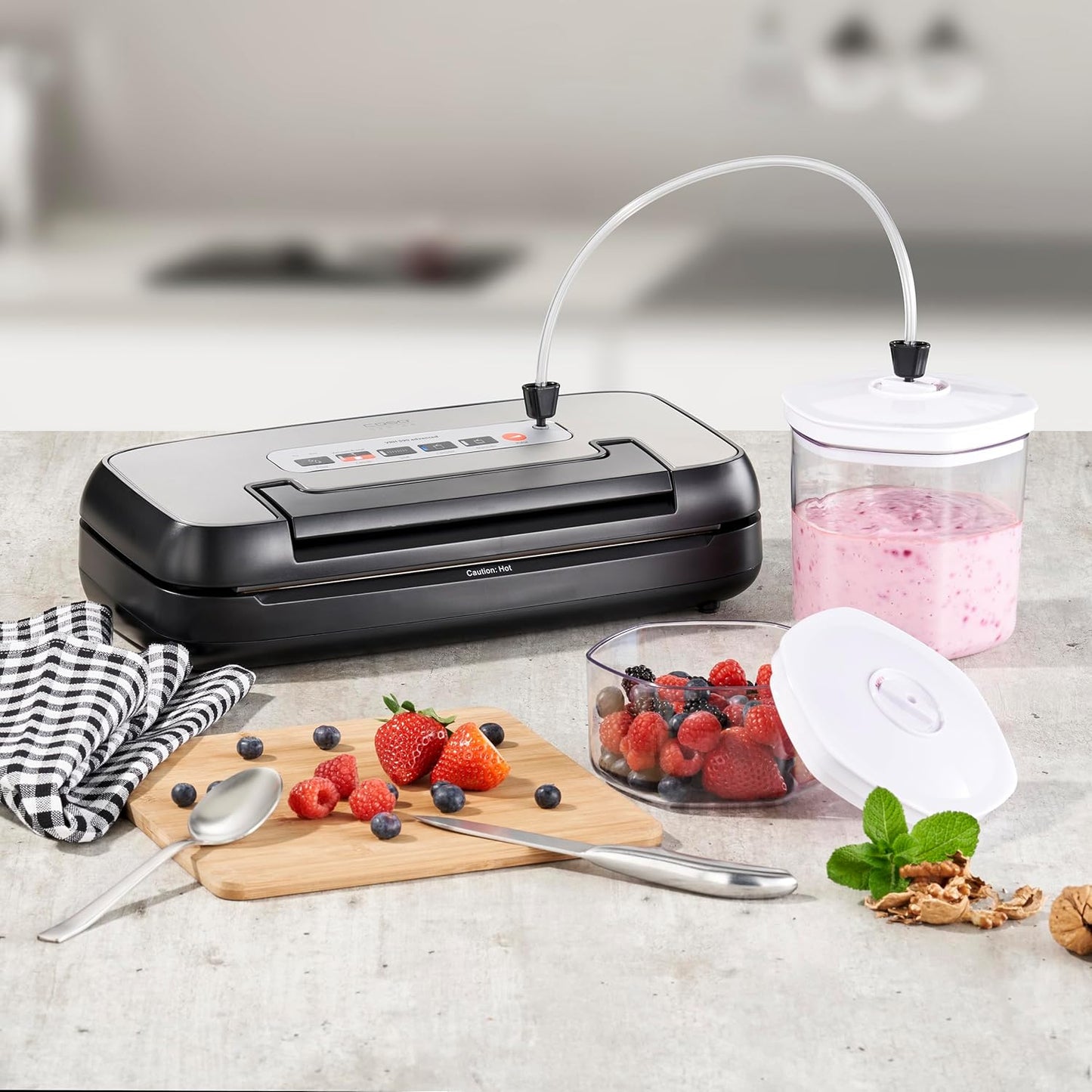 VRH 590 Vakuumiergerät mit Rollenfach & Cutter, VRH 590 advanced