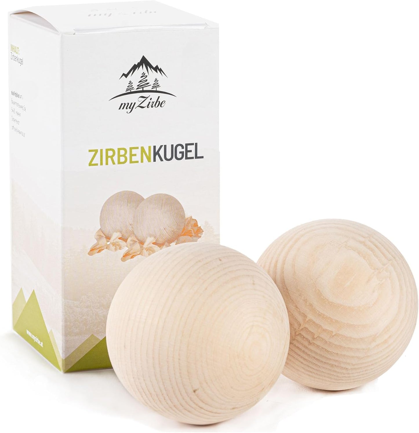 Zirbenkugel aus Zirbenholz