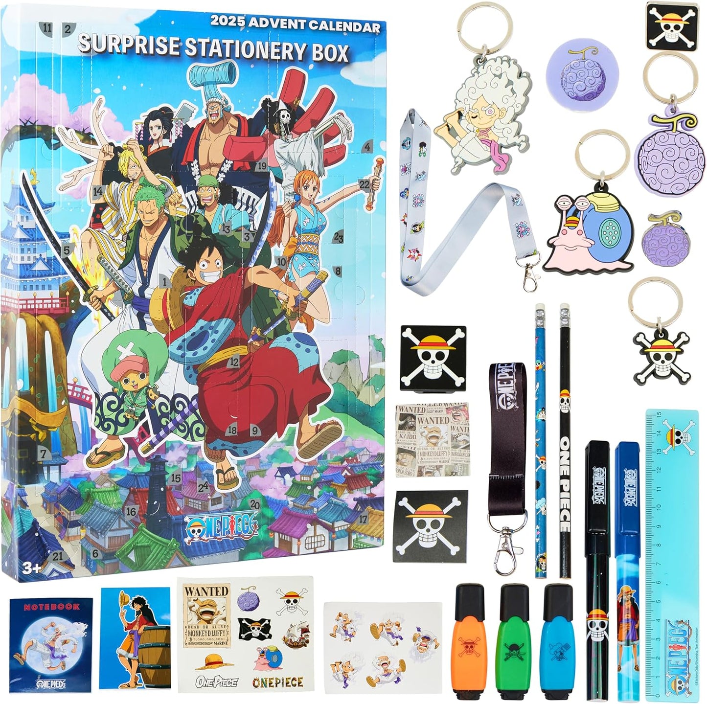 Adventskalender 2025 für Kinder mit Anime-Accessoires