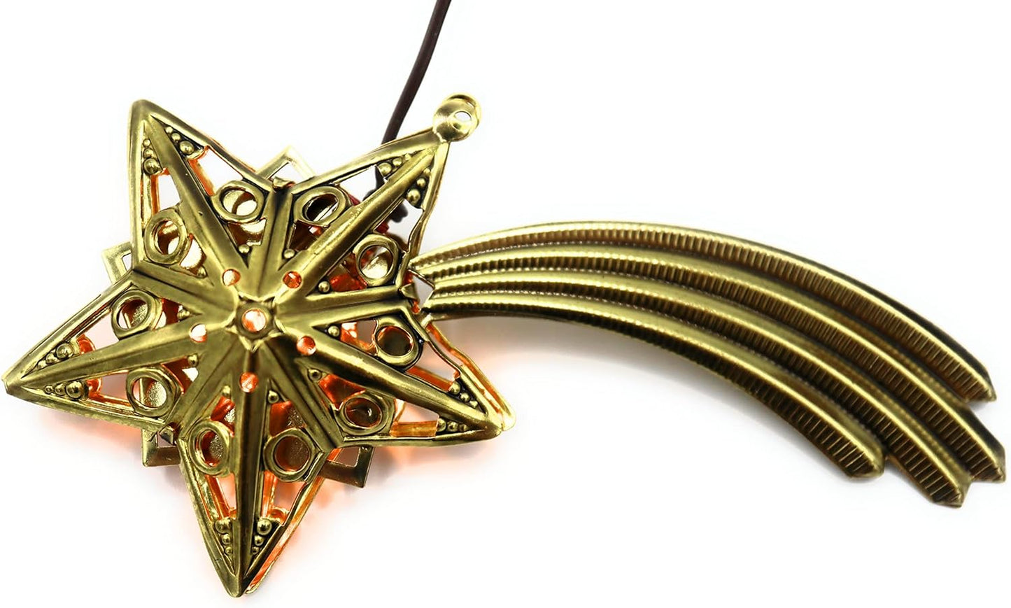 Kometen-Stern für Krippe mit Beleuchtung, 50 mm Dunkles Gold