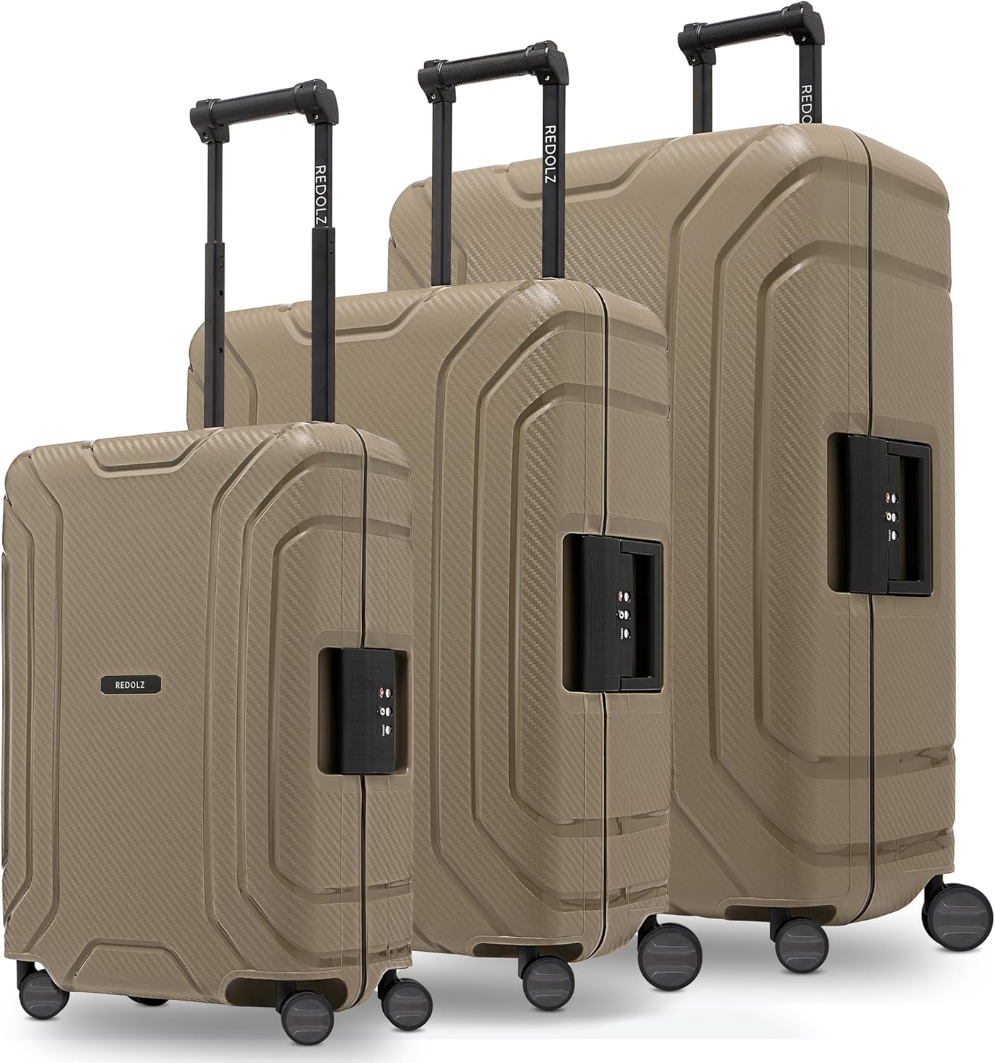 3-teiligen Hartschalen Koffer-Set, Cool Beige Kofferset (3-teilig)