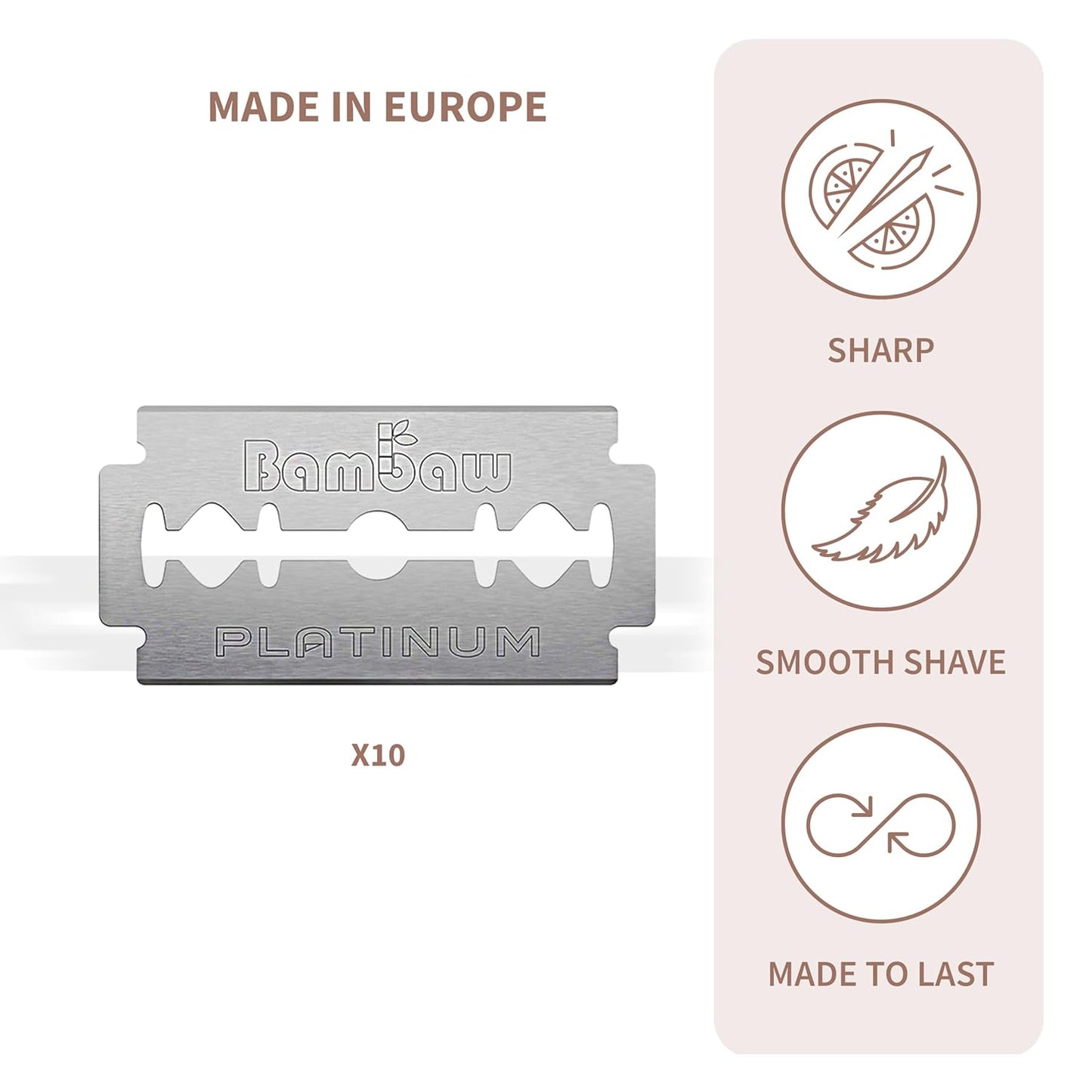Zero Waste Shaving Kit, Roségold