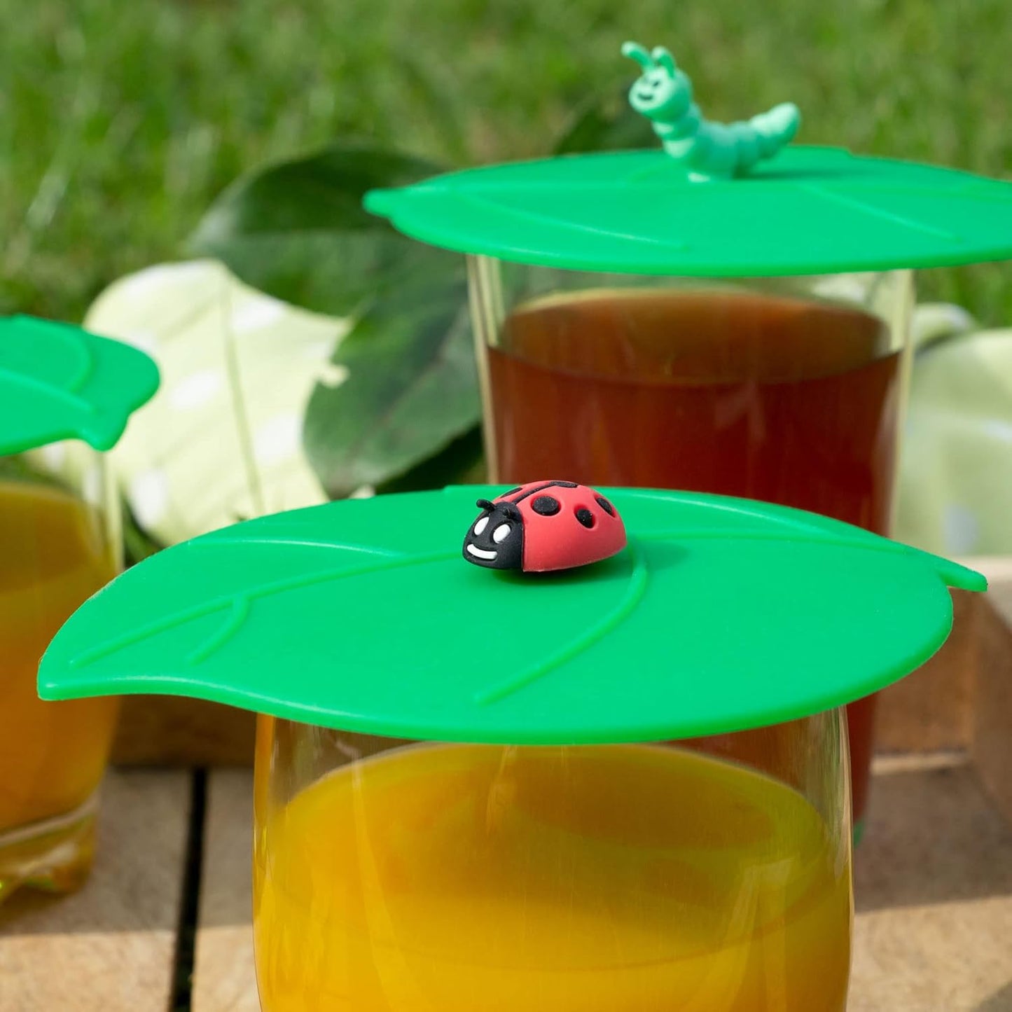 3-teiliges Glasabdeckungen-Set, Garten