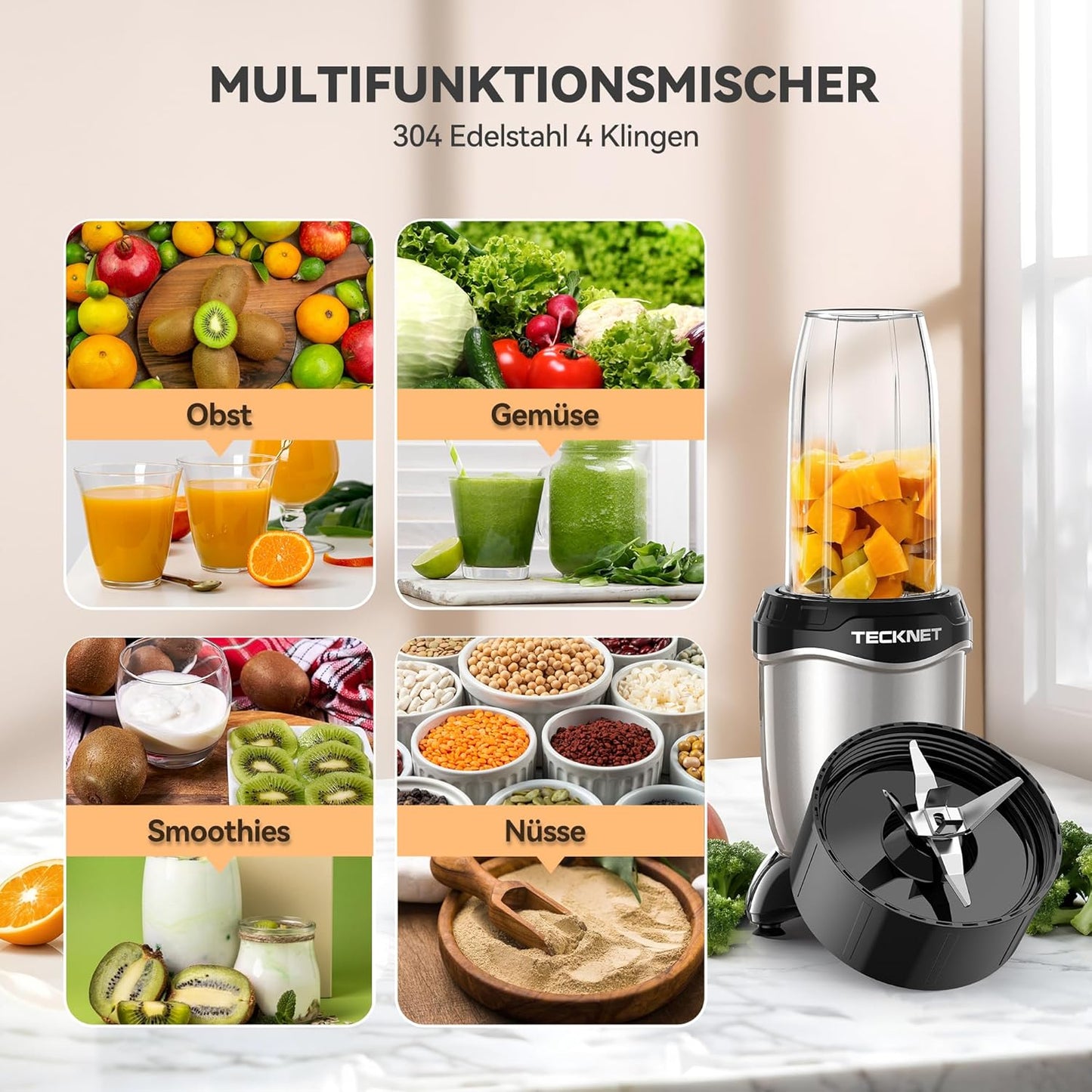 Mini-Standmixer, Grey