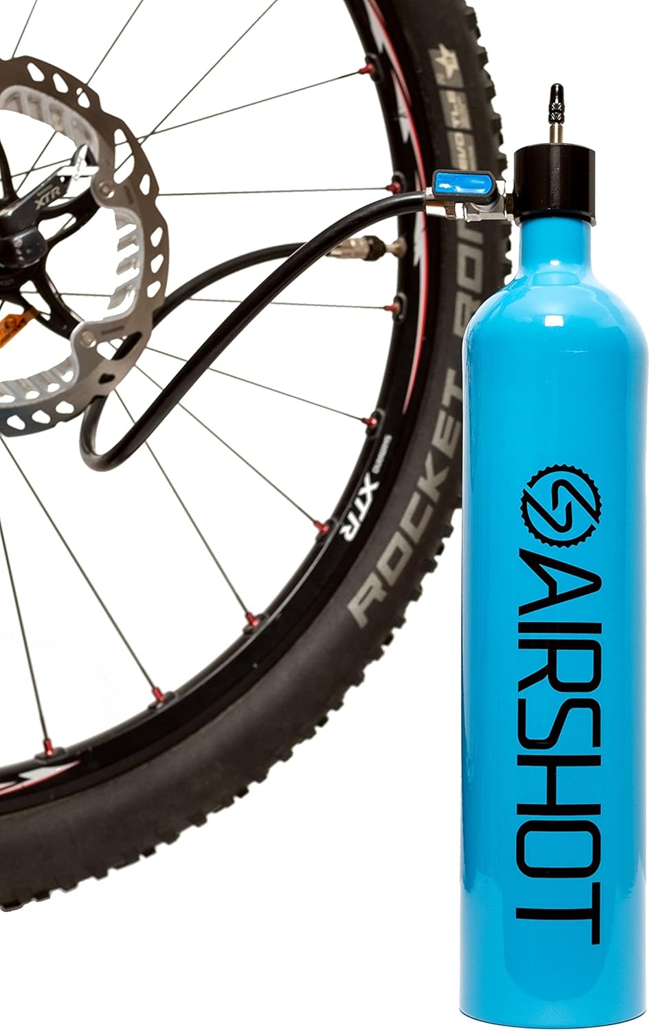 Airshot Fahrradtank, blau ; Einzeln