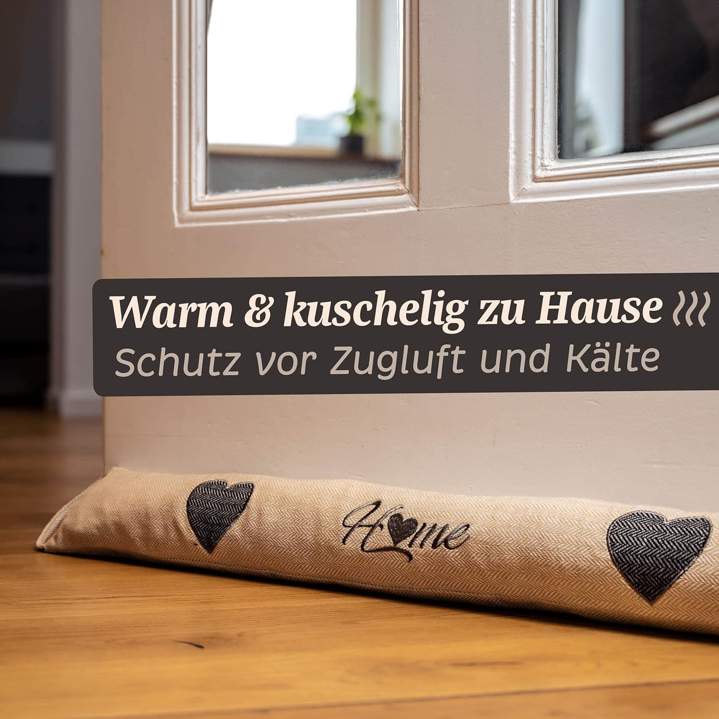 Zugluftstopper Set für Türen und Fenster, 2
