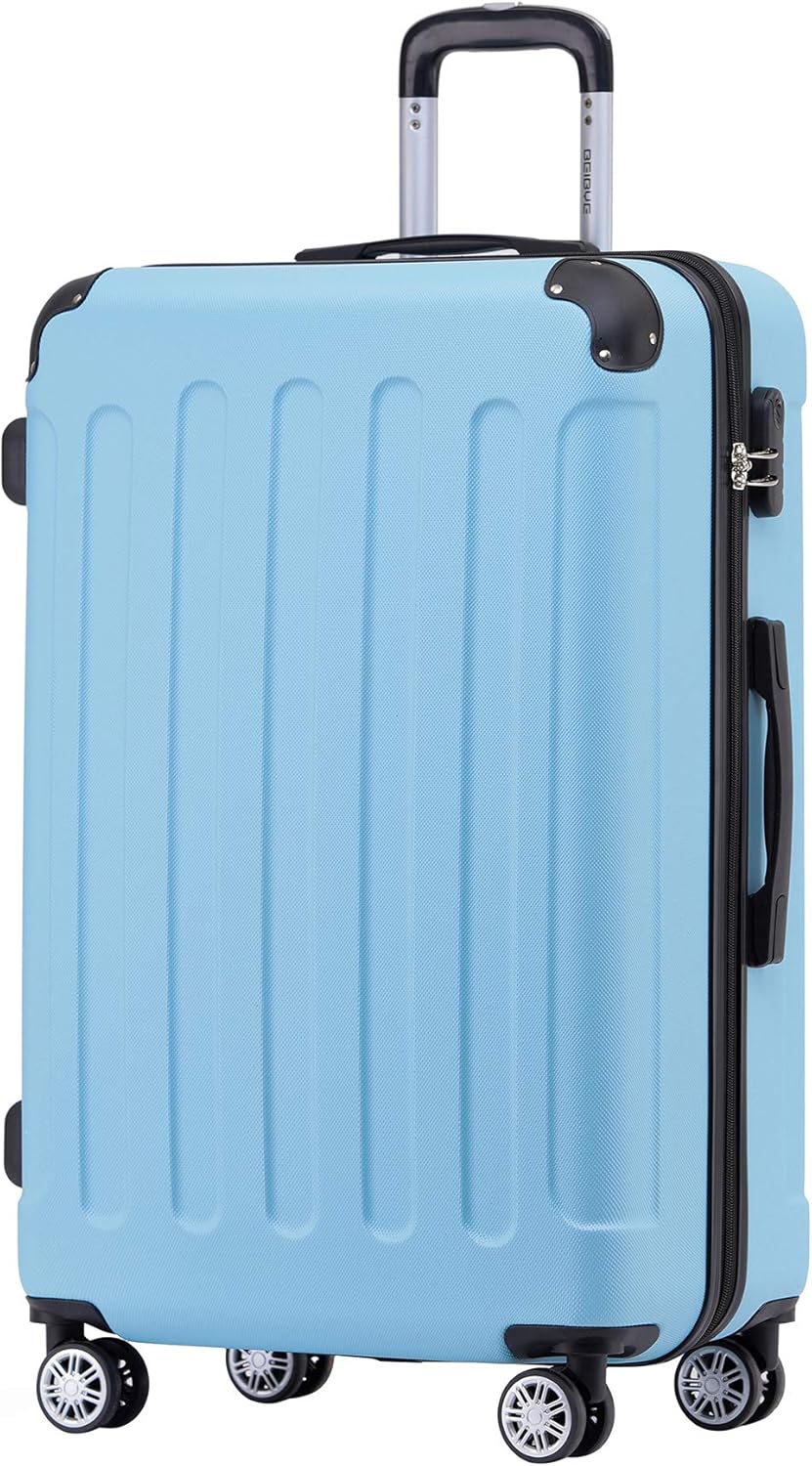 Grosser Reisekoffer, Hilmmelblau Großer Koffer (76 cm)