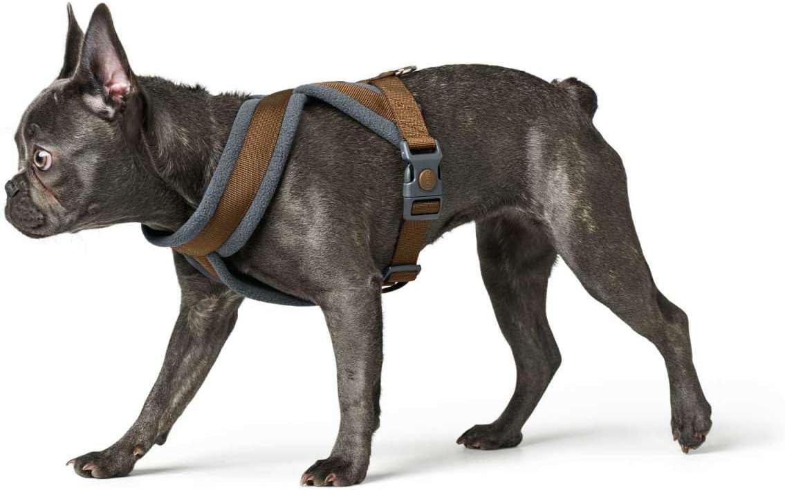 Hundegeschirr London Comfort, atmungsaktiv, verstellbar, braun XS-S