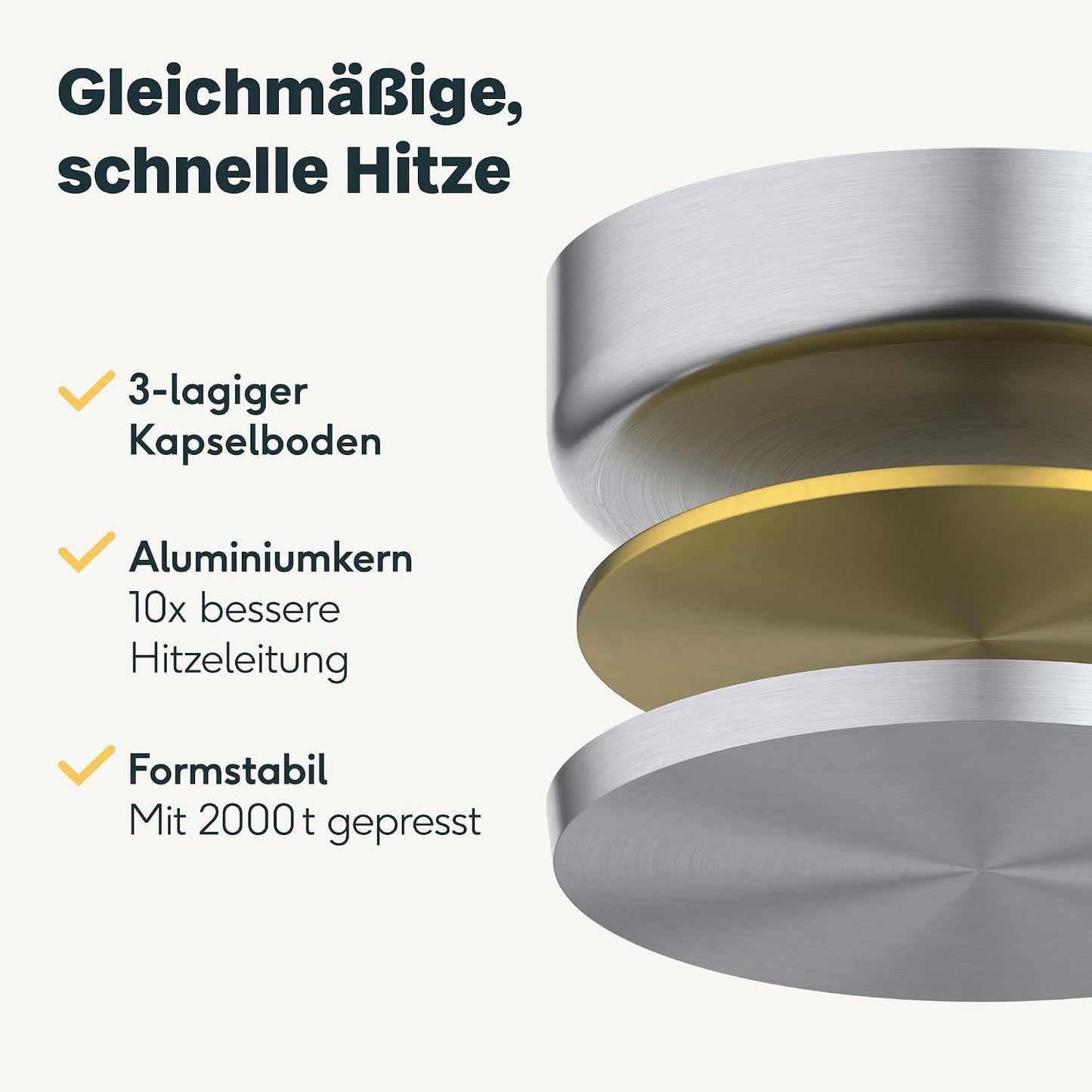 4-teiliges unbeschichtetes Pfannen-Set, Unbeschichtet 4er Set | 20, 24, 28 + 32cm