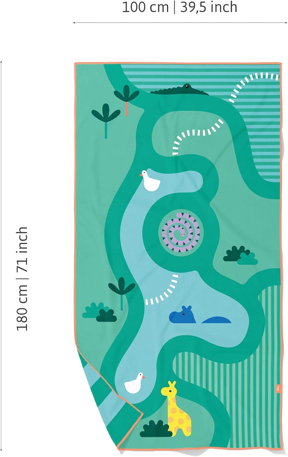 Strand- und Poolhandtuch für Kinder, Safari L - 180 x 100cm