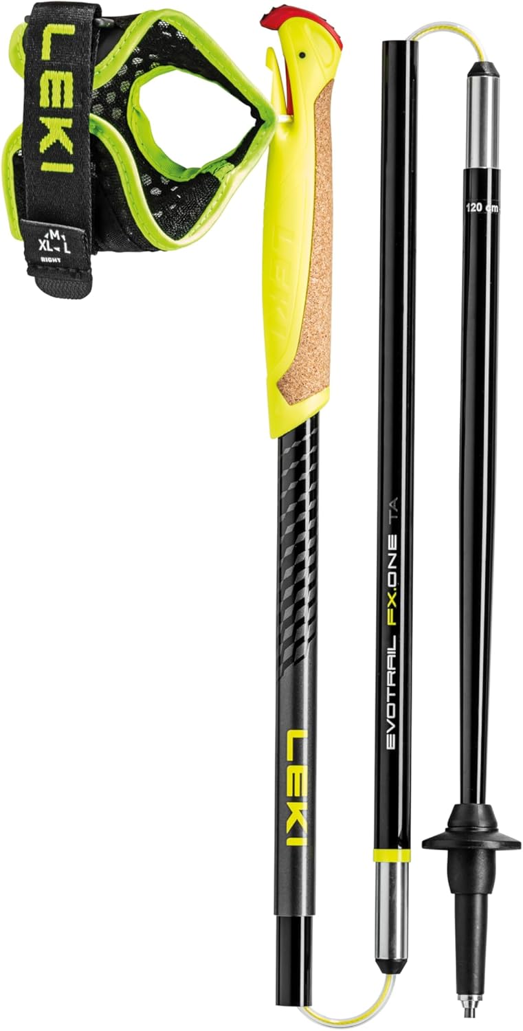 Evotrail FX.One TA Trailrunningstöcke, 110CM, black-neonyellow-dk anthracite