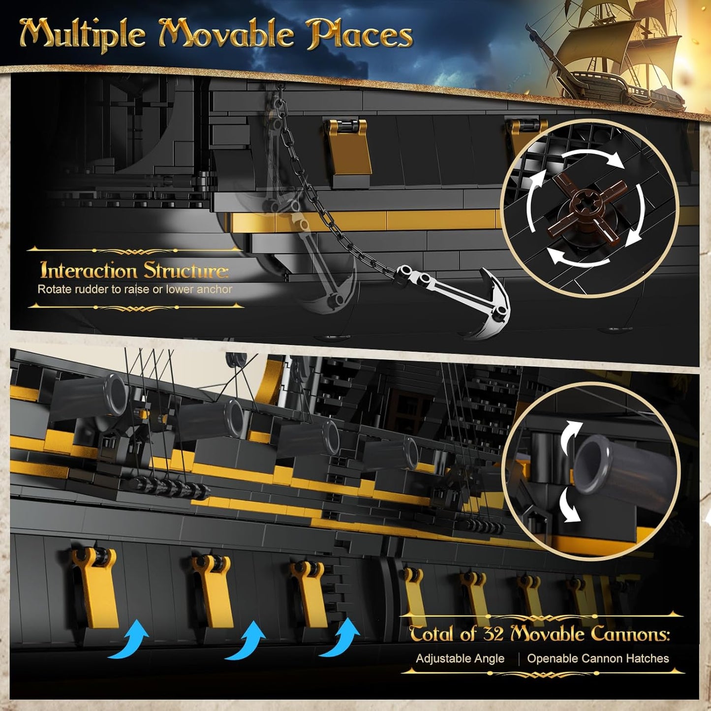 Black Pearl 2, Gross Piratenschiff