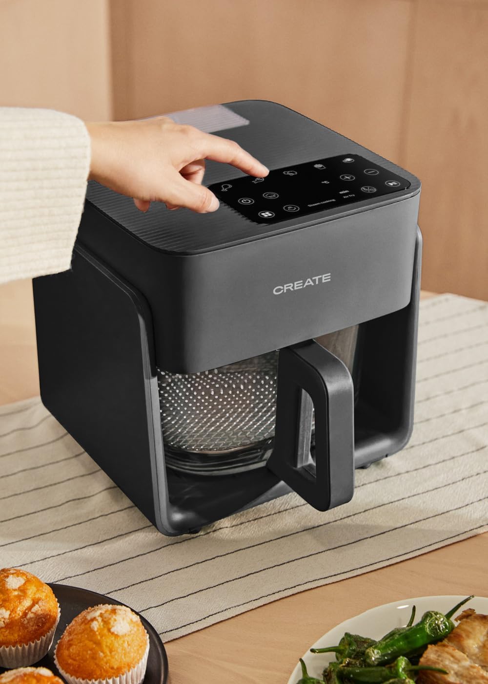 Air Fryer Mist, 4,2L Schwarz