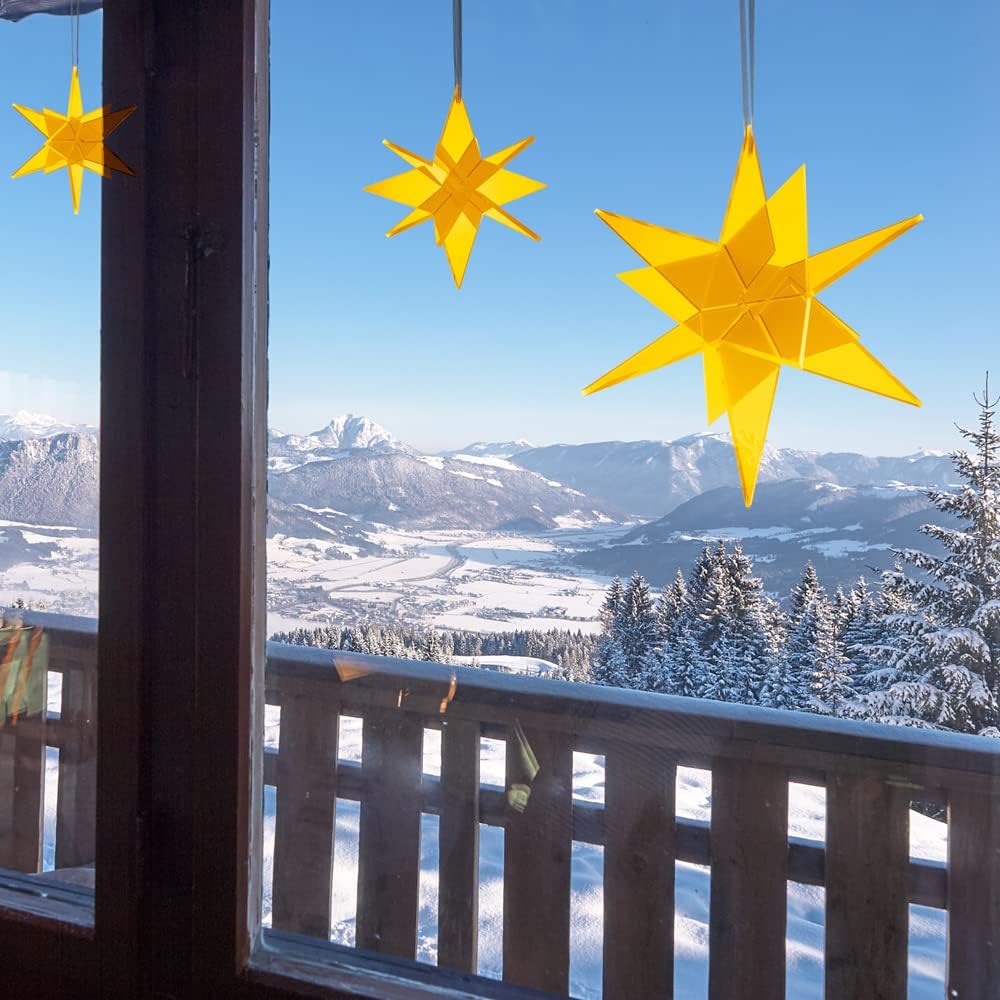 2er-Set 3D-Sonnenfänger-Stern