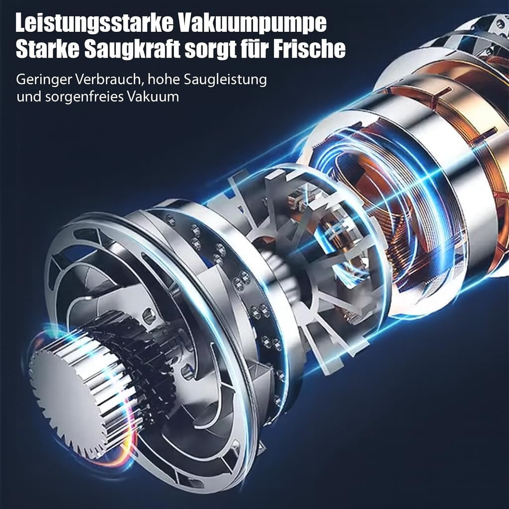 Automatisches Vakuumiergerät FK-7912, Schwarz