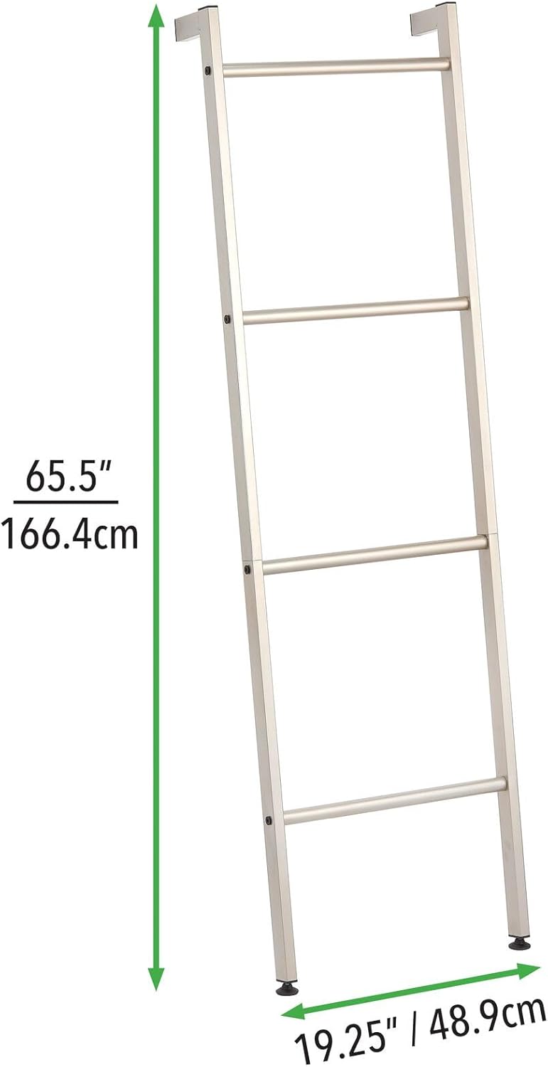 Freistehender Handtuchleiter mit 4 Ebenen, Beigefarben