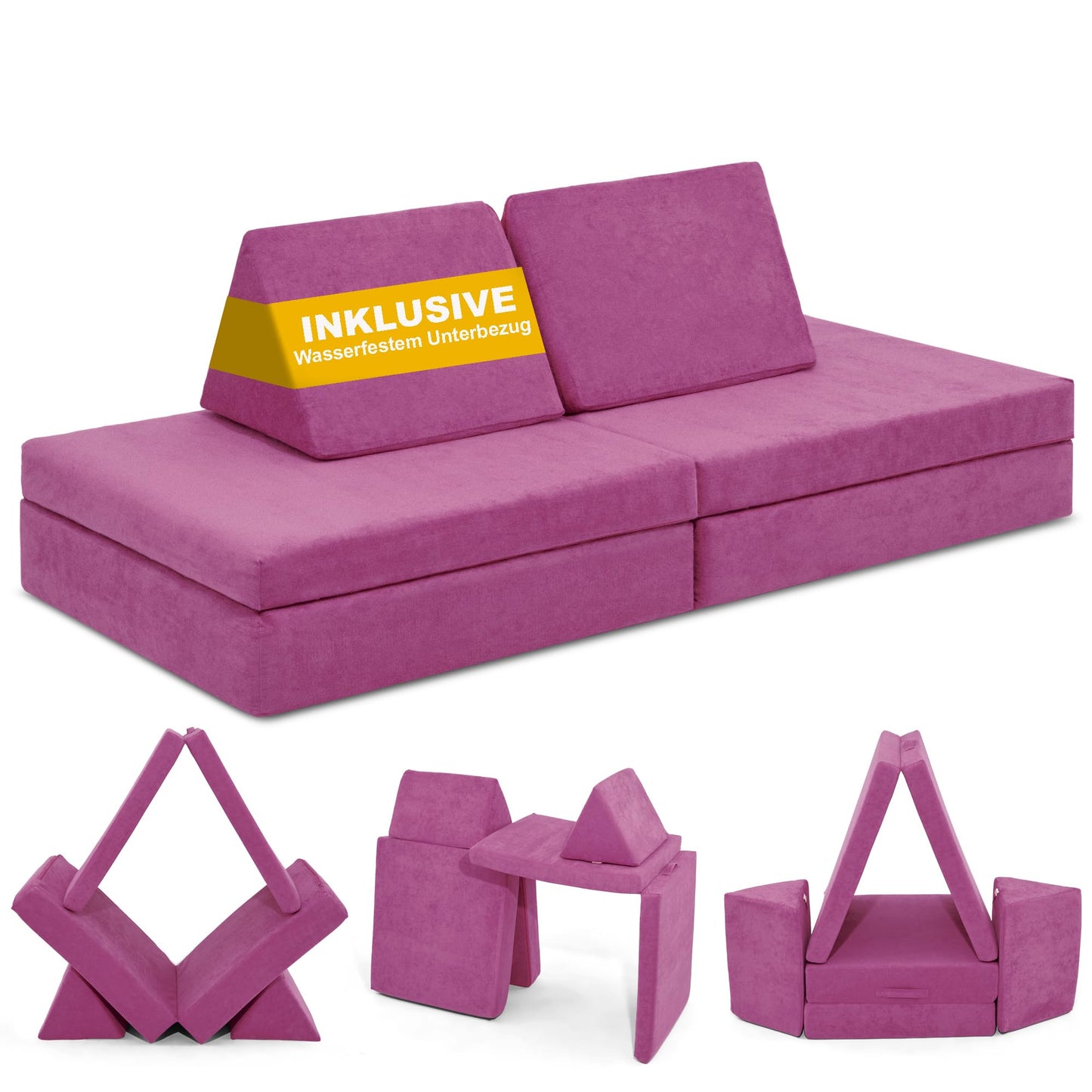 Spielsofa für Kinder, Schmetterlingslila
