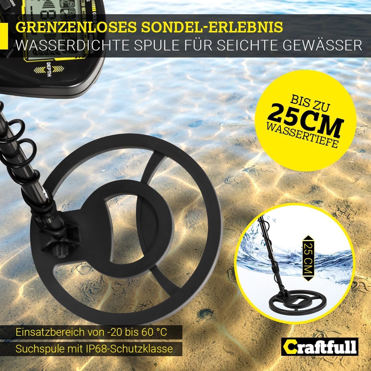 Metalldetektor Set für Schatzsuche und Pinpointing