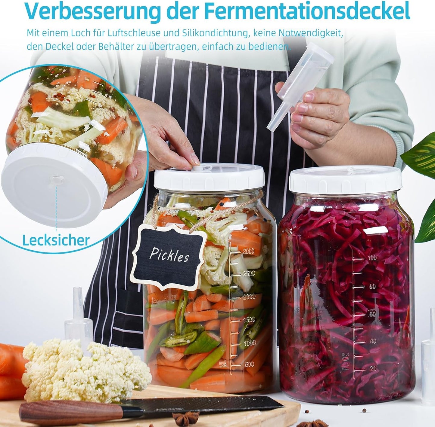 2er-Set Fermentiergläser