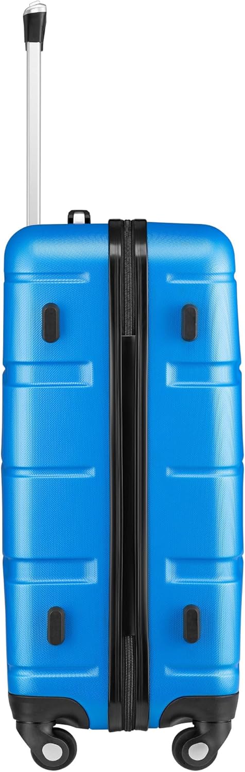 3-teiliges Hartschalenkoffer-Set mit Zahlenschloss, Blau 3-teilig