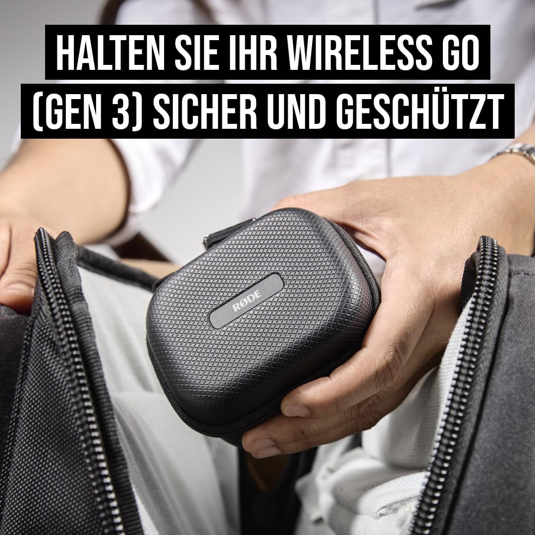 Ladecase für Wireless GO Gen 3, Einzeln New WIGO GEN3 Charge Case+ Schwarz