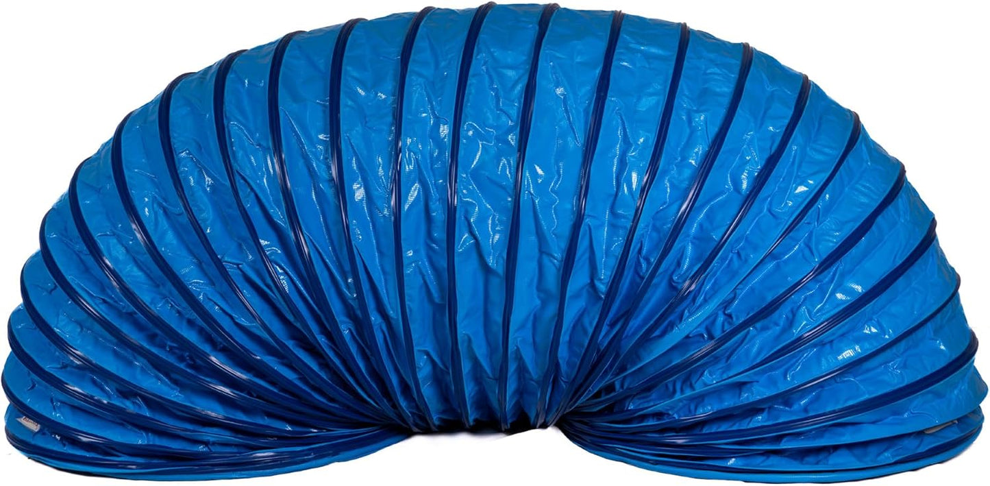 Agility Hundetunnel mit Stützsandsäcken, 3m, 3m / 80cm blau
