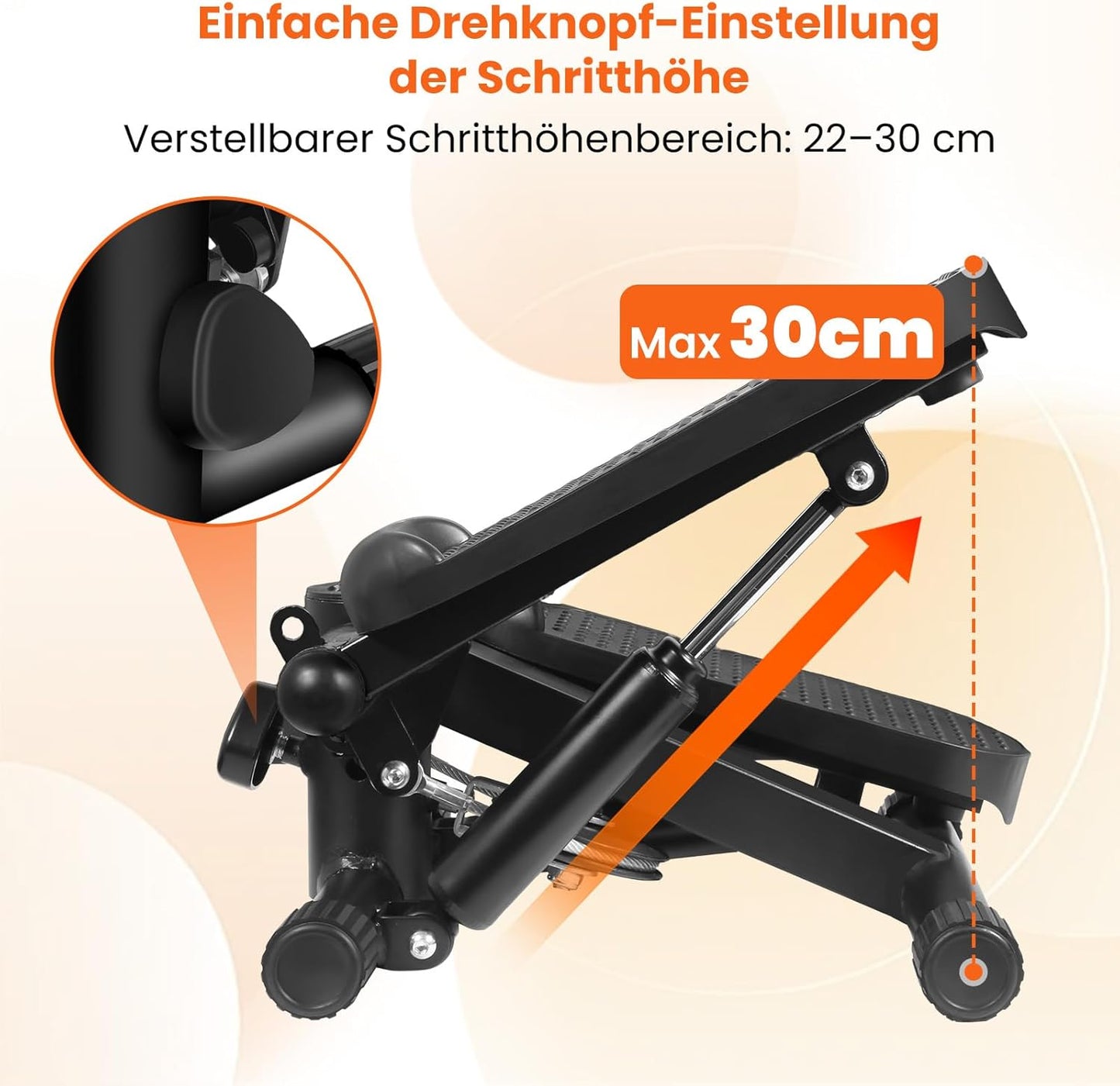 Mini-Stepper mit Widerstandsbändern