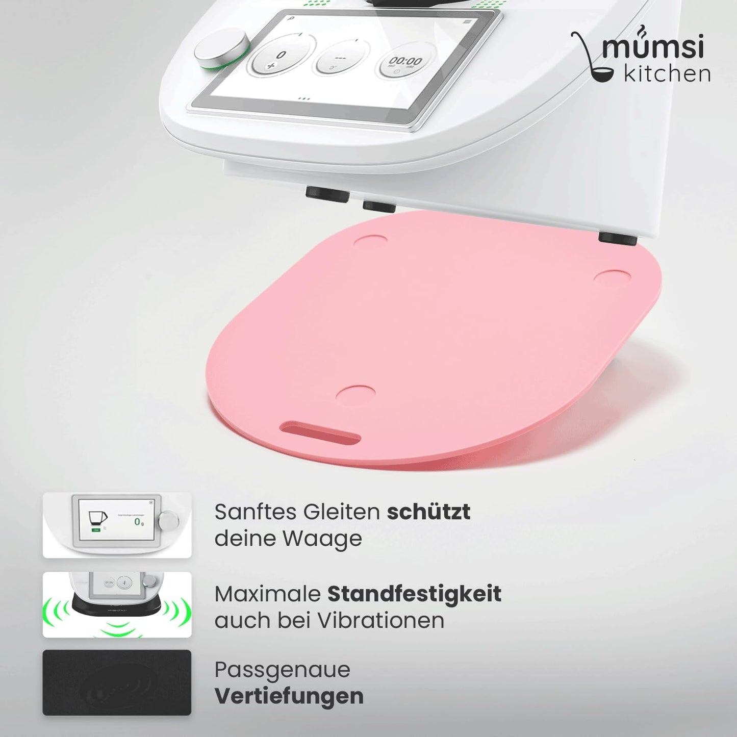 Gleitbrett für Thermomix, Rosa