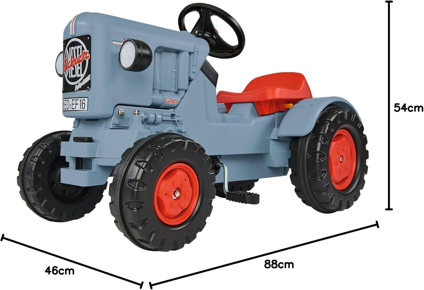 Traktor Eicher Diesel ED 16, Grau Single