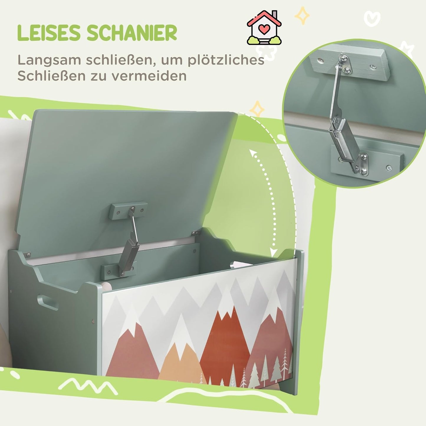 Spielzeug-Aufbewahrungsbox, Grün