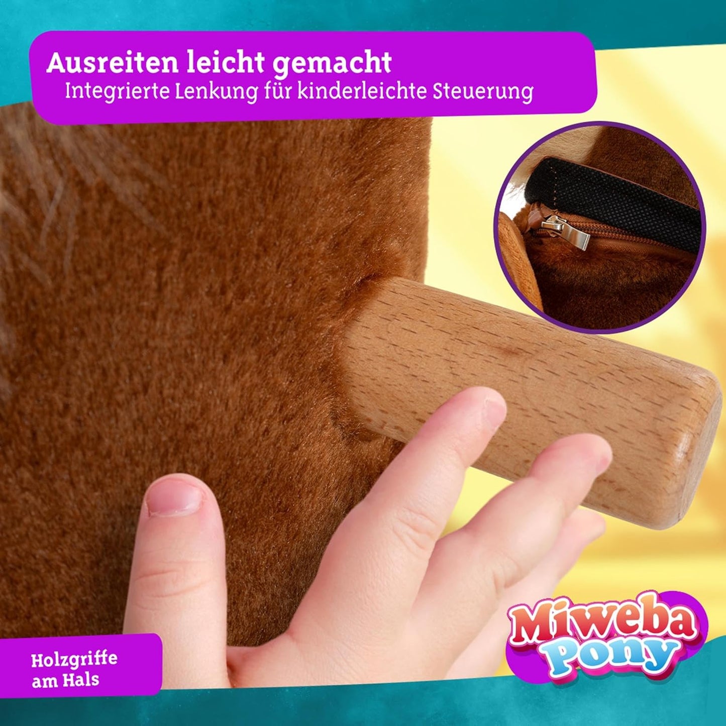 Reitpferd auf Rollen Amadeus, Small
