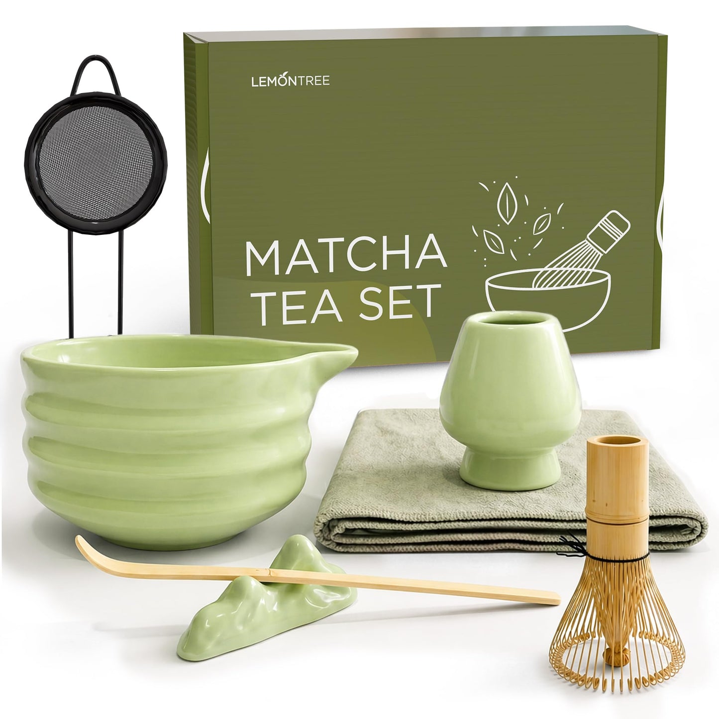 Matcha Tee Set mit Zubehör, Grün