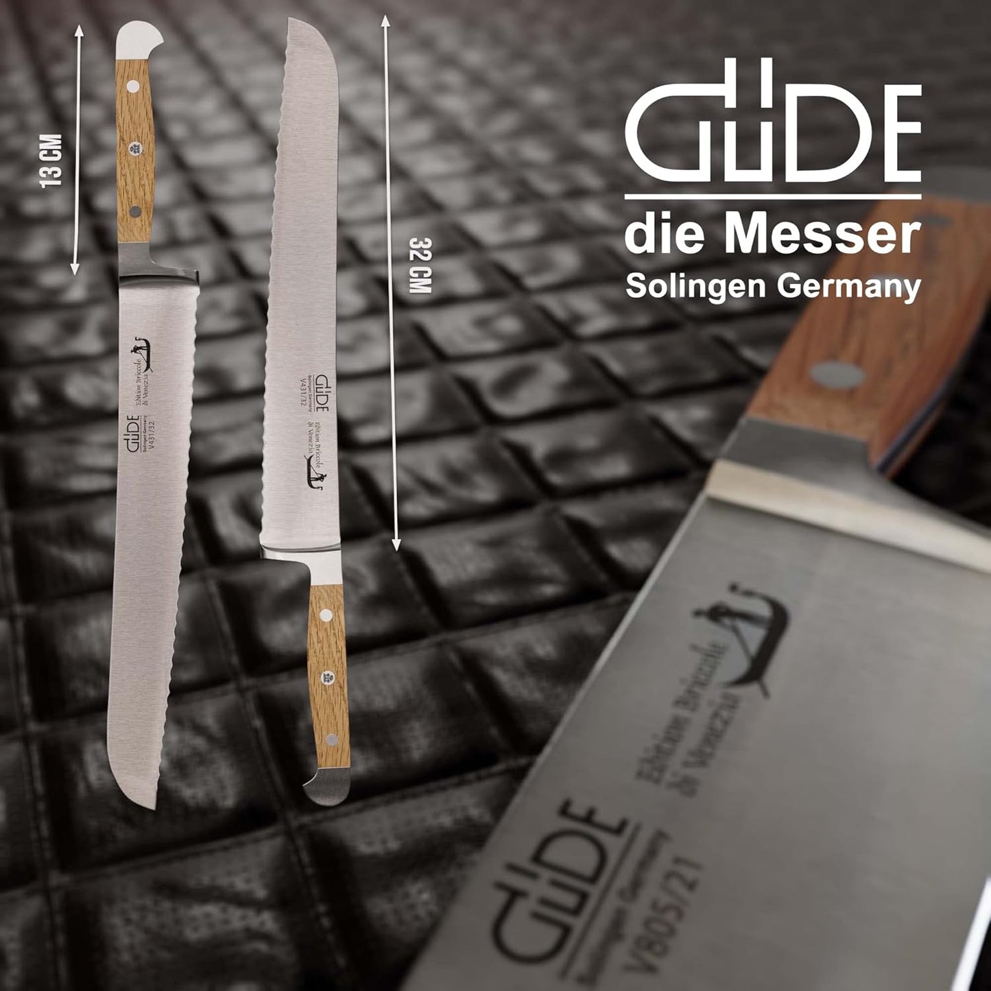Brotmesser Venezia, geschmiedet, Doppelkropf, 32 cm Venezia