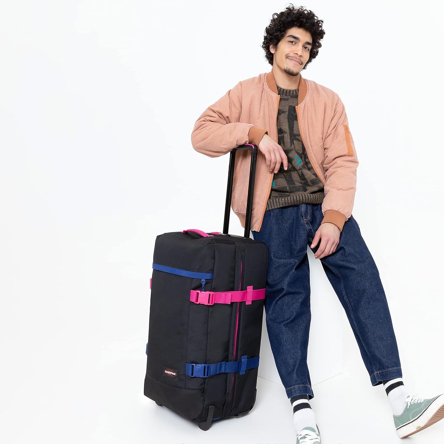 TRANVERZ Rollkoffer, Blau (Kontrast Escape Navy 002)