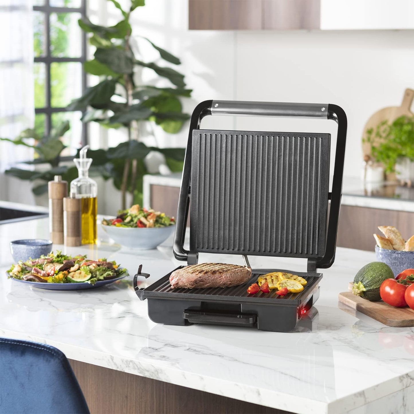 Kontaktgrill, Mit Thermostat