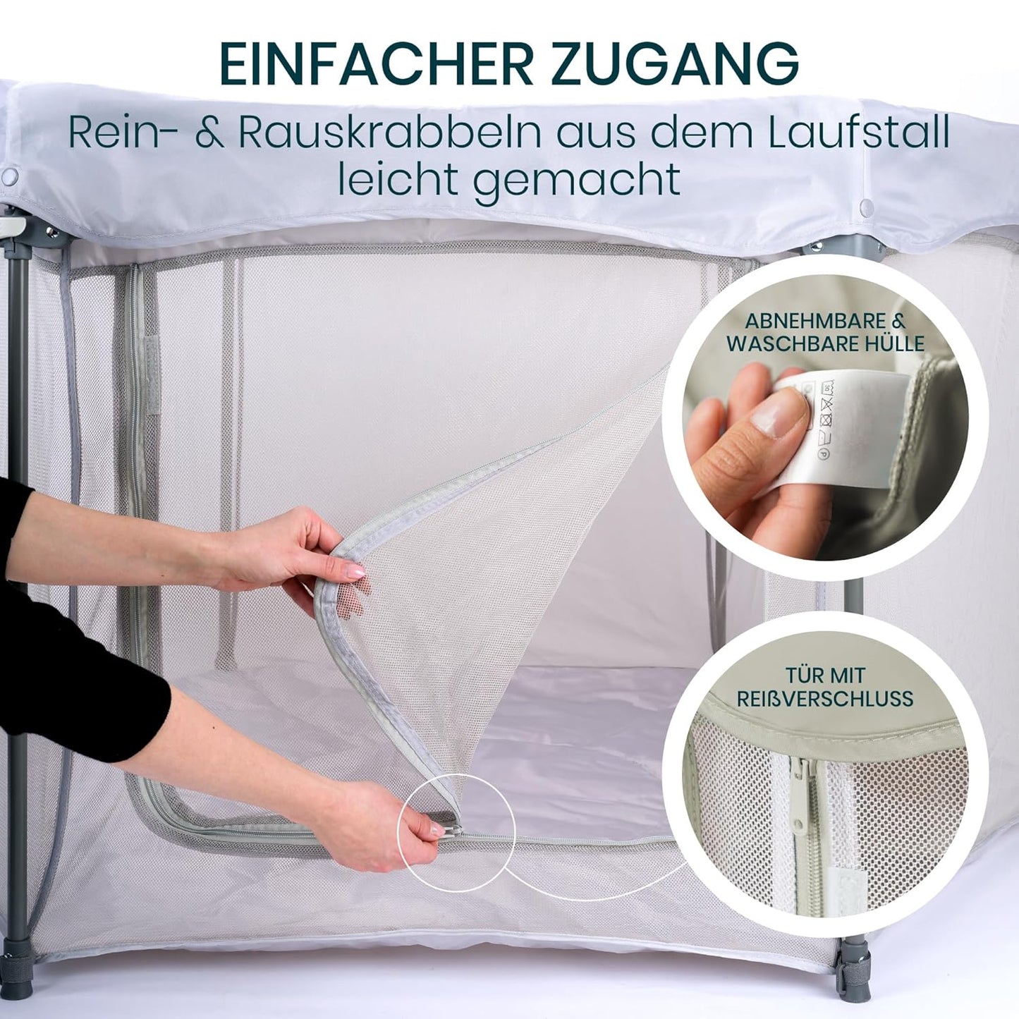 Faltbarer Laufstall, Blattgrün