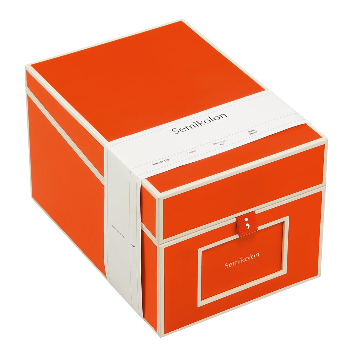 CD- und Fotobox für 10 x 15 cm Fotos, Orange Large